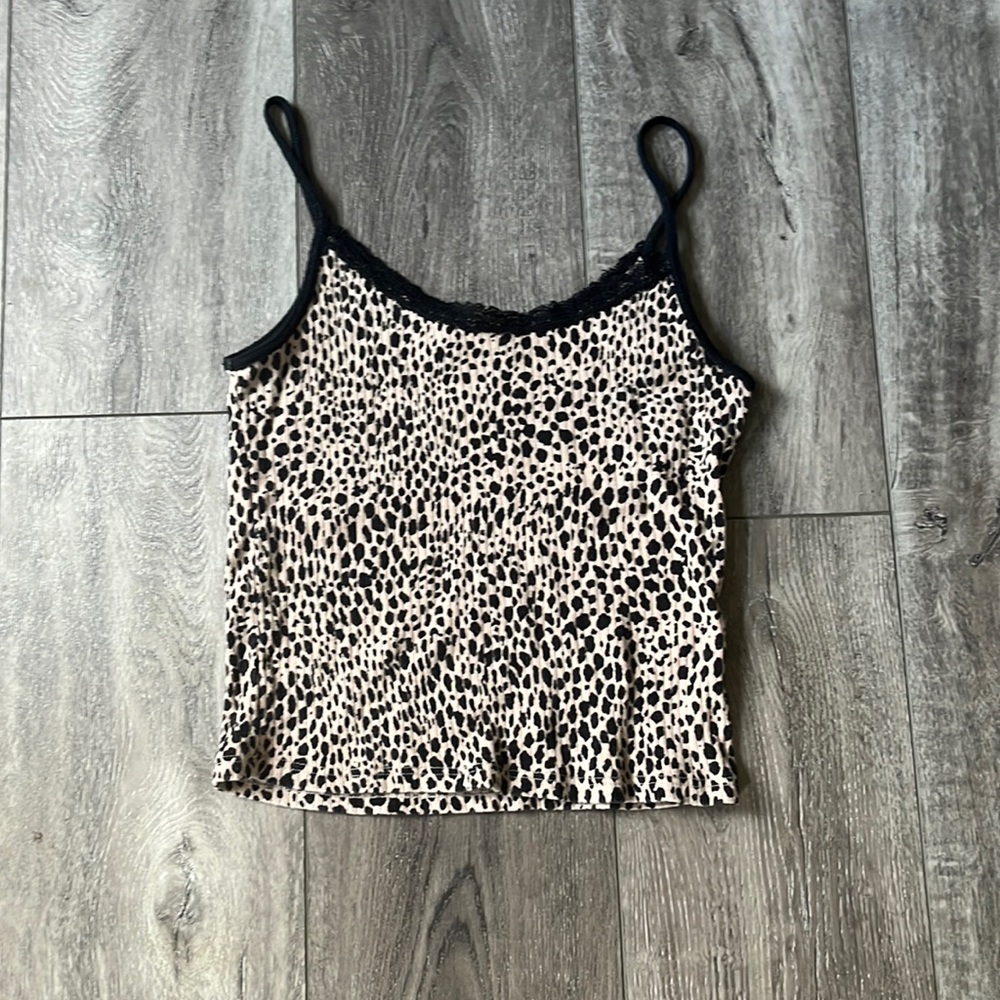 Trendy Y2K Cheetah Crop Tank